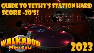 Tethy's Station Hard Course Shots Guide & Walkthrough | Walkabout Mini Golf | PSVR2