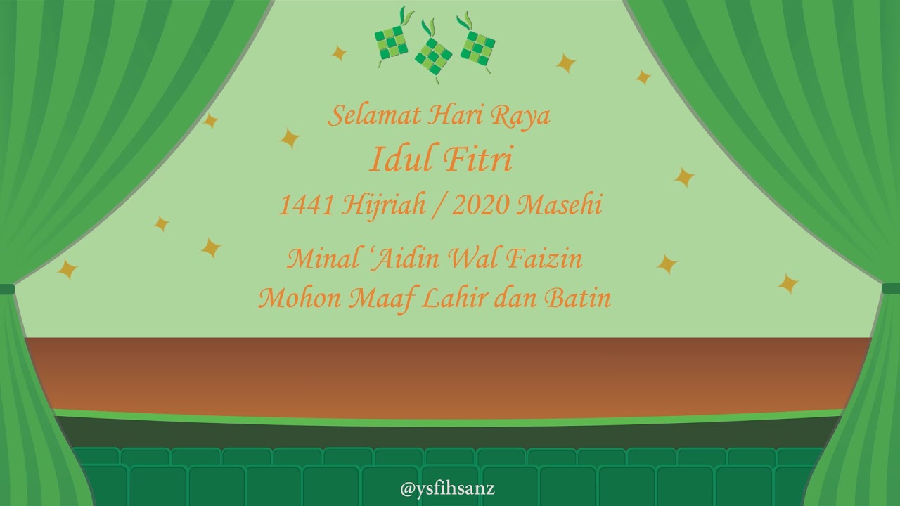 Ucapan Lebaran Idul Fitri 1441 H / 2020 Masehi 