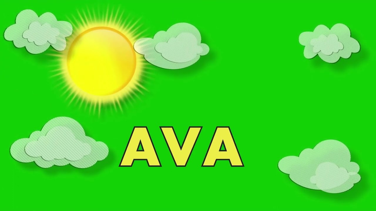 Spell Ava | With A Song | Helps Kids Learn to Spell Their Name | Brainsprays.com