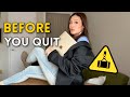 Before you quit your job, watch this to see if you're ready