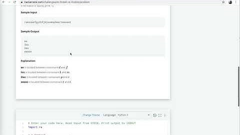 Re findall & Re finditer HackerRank Python