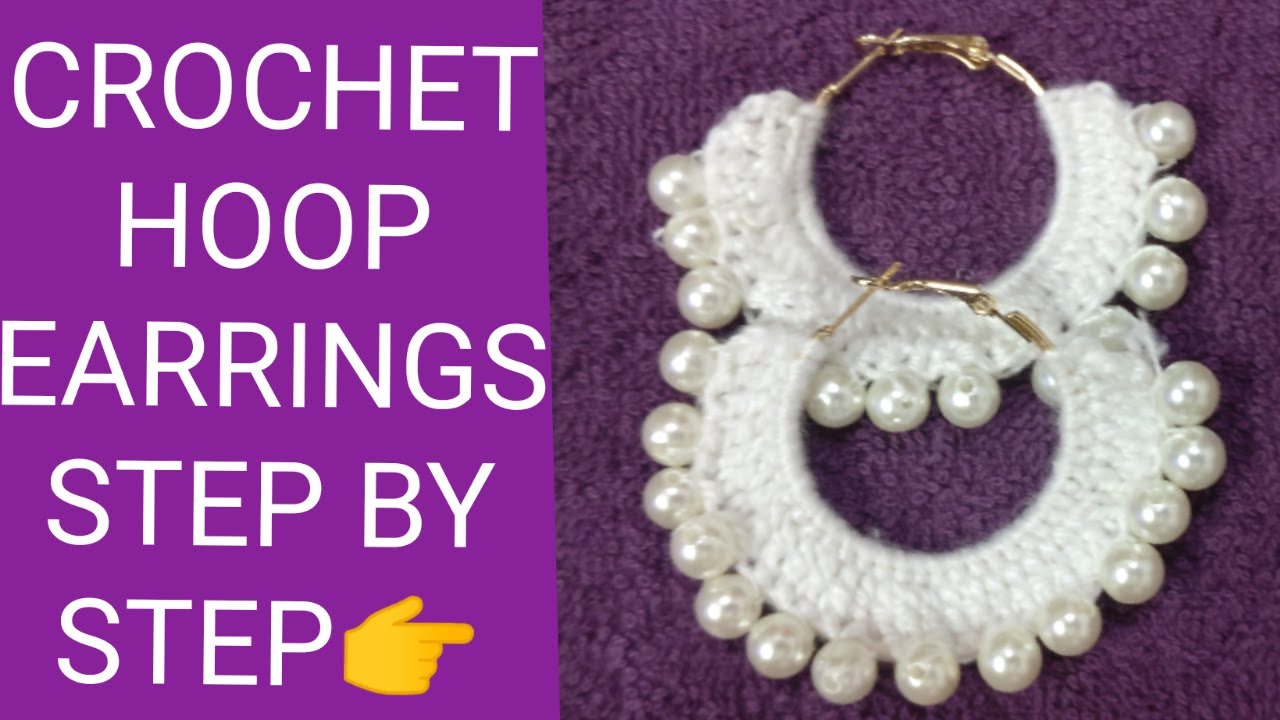 HOW TO CROCHET A HOOP EARRING 2 (IN HINDI). YouTube