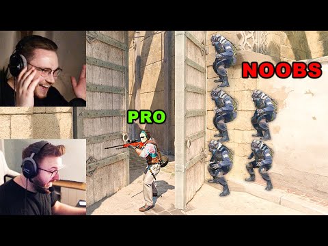can 5 CS2 noobs beat a pro player...