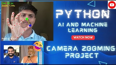 Python Machine learning Project | Camera Zooming Project | Open CV | fun | Code with Bhagwat .