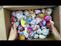 Many Surprise Eggs With Toys Inside | Kinder Joy ASMR Fill The Box