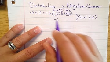 Distributing a Negative Number