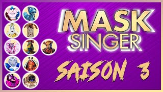 Elimination Order: Mask Singer (2022) | Saison 3 — France