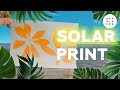 How to make a solar print