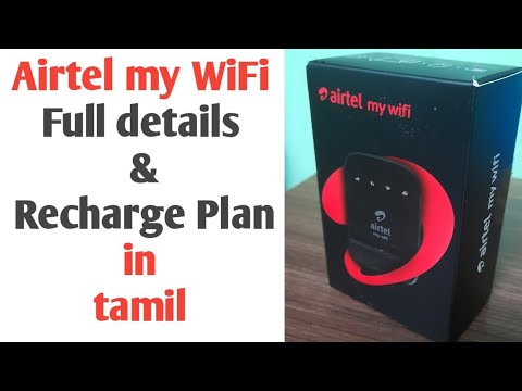 Airtel my WiFi full details & recharge plan in tamil  / lap style