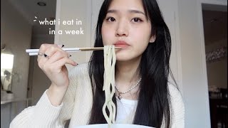 what i eat in a university week (korean food)