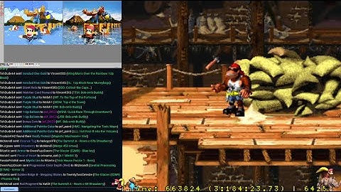 Archipelago Cross-game randomised - run 3 - Against 50 other games again, Playing DKC3 and Paint !