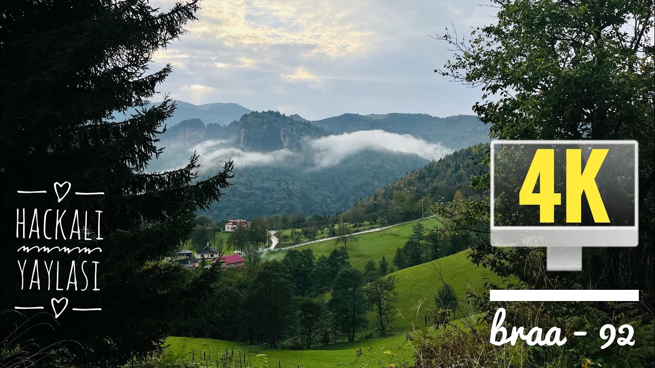 4K اجمل المرتفعات في مدينة طرابزون - تركيا ( حاجي علي ) خريف 2022 Turkey - Trabzon - HACKALI YAYLASI