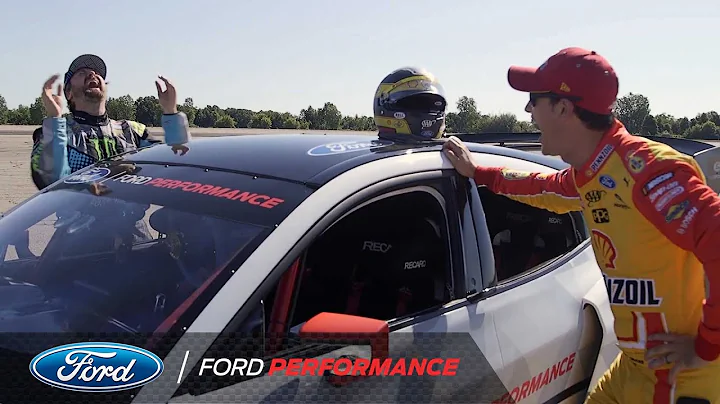 Joey Logano Gets Up Close & Personal With The Mach-E 1400 | Mustang | Ford Performance