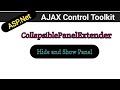 CollapsiblePanelExtender in asp.net | AJAX Control toolkit tutorials in hindi | ASP.Net in Hindi
