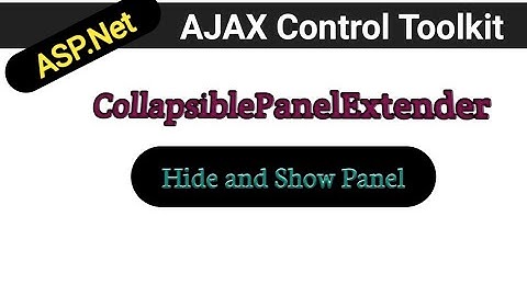 CollapsiblePanelExtender in asp.net | AJAX Control toolkit tutorials in hindi | ASP.Net in Hindi