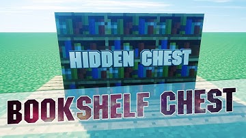 Minecraft - Hidden Bookshelf Chest Tutorial - Useful Storage Trick in Minecraft 1.8.3 / 1.8 / 1.7