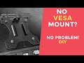 No VESA Mount on Monitor! No Problem! DIY (with ASUS)