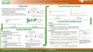 ACC Poster Presentation on Time-Invariant Extremum Seeking Control