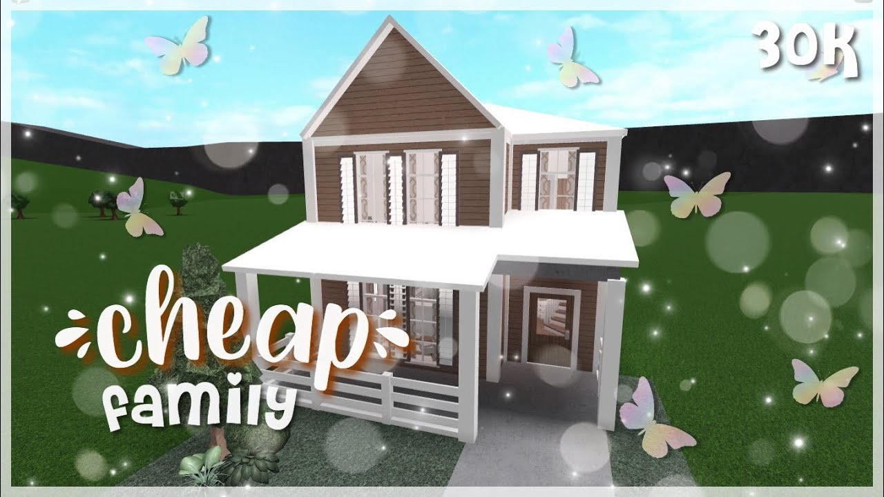 Cheap Family Home 30k BLOXBURG Speedbuild YouTube