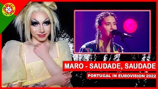 Maro - saudade, saudade - Portugal 🇵🇹 | American Reacts to Eurovision 2022