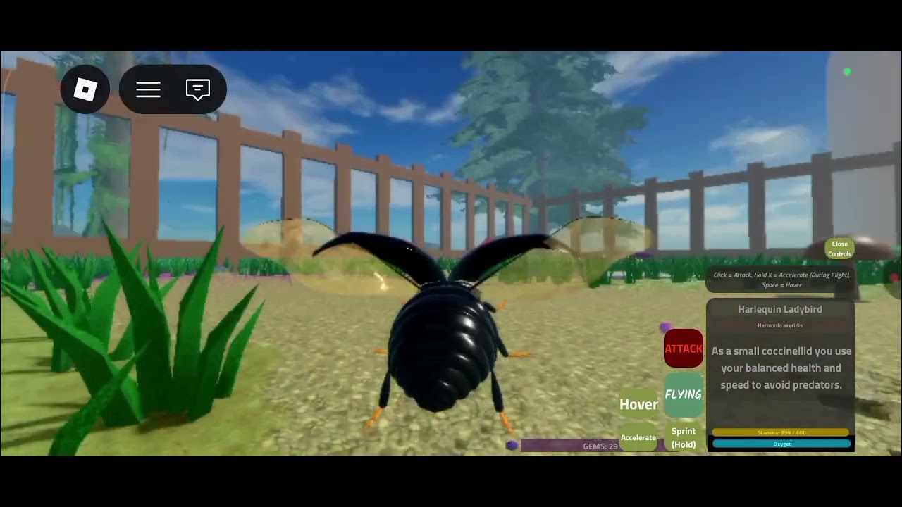 Artworld game Roblox lady bug