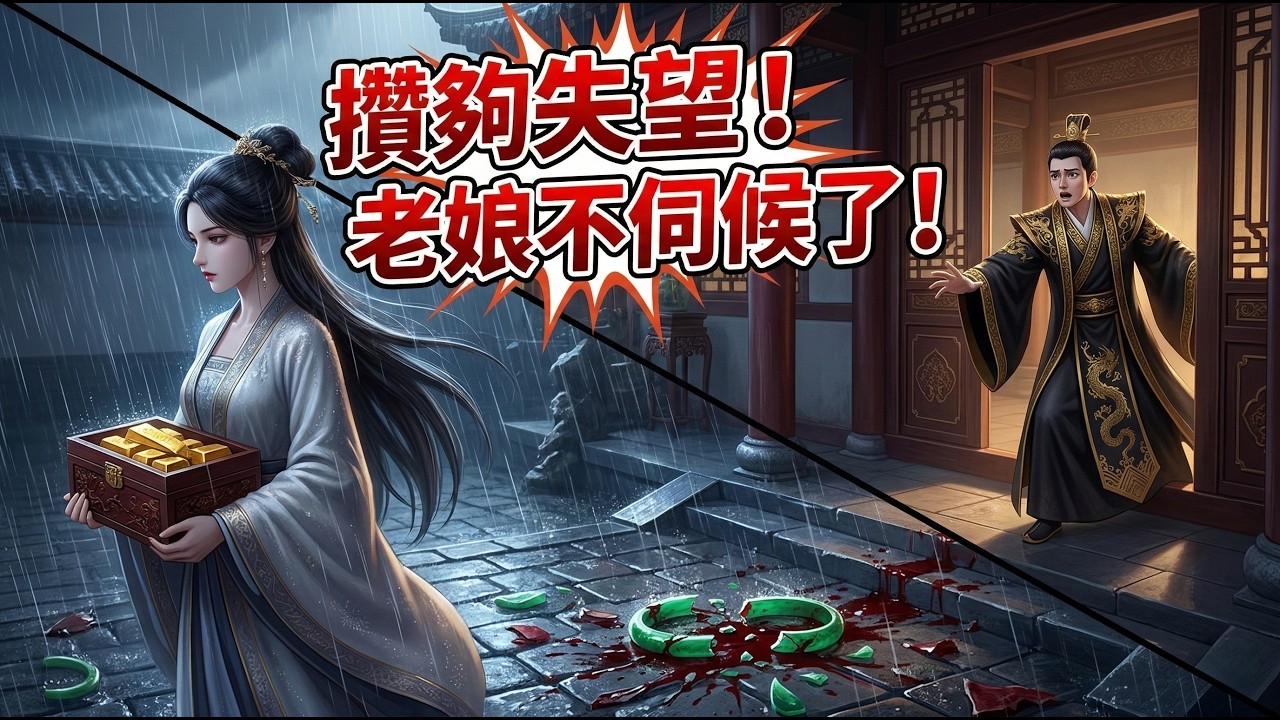 ✅️攢夠20錠金子我就走！渣夫為護懷孕綠茶摔碎我亡母玉鐲，我轉身賣空嫁妝捐給百萬大軍，攝政王當場瘋了！#短劇
