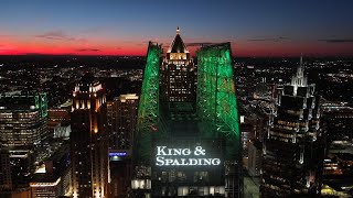 Drones crossing in the Atlanta Night Skies