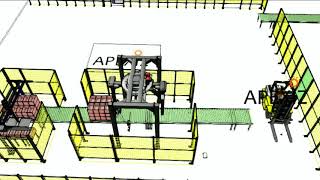 Quickly design and analyze your palletizing cell using simulation.