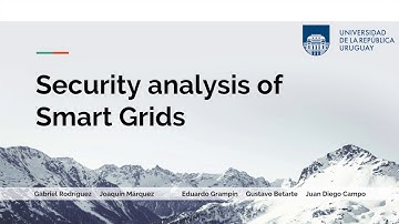 Security Analysis of Smart Grids - SSN 2018