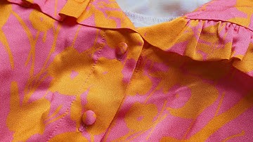 How to make fabric cover buttons - As show on my Fibremood Gladys Dress