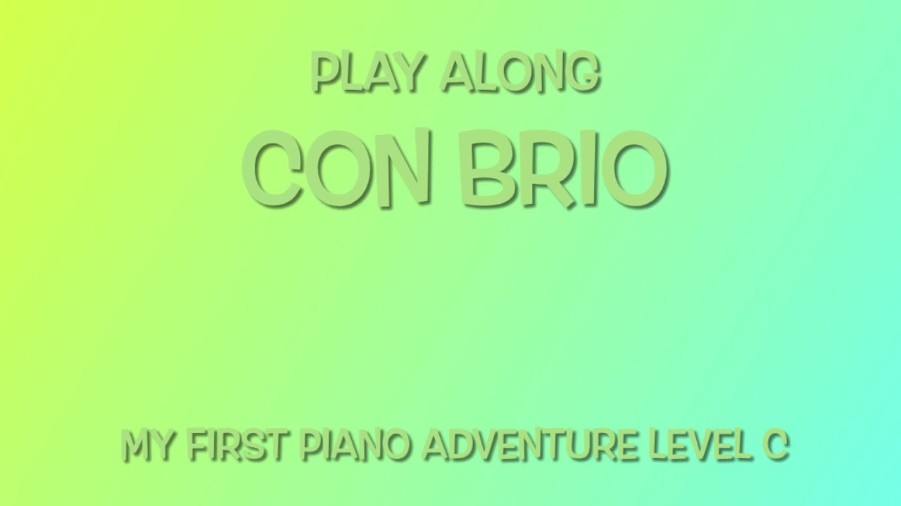 Online Piano Portal — Con Brio Piano Studio