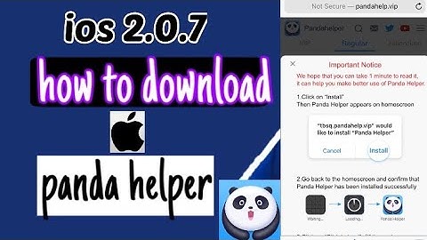 How to download panda helper on iphone ios 2.0.7
