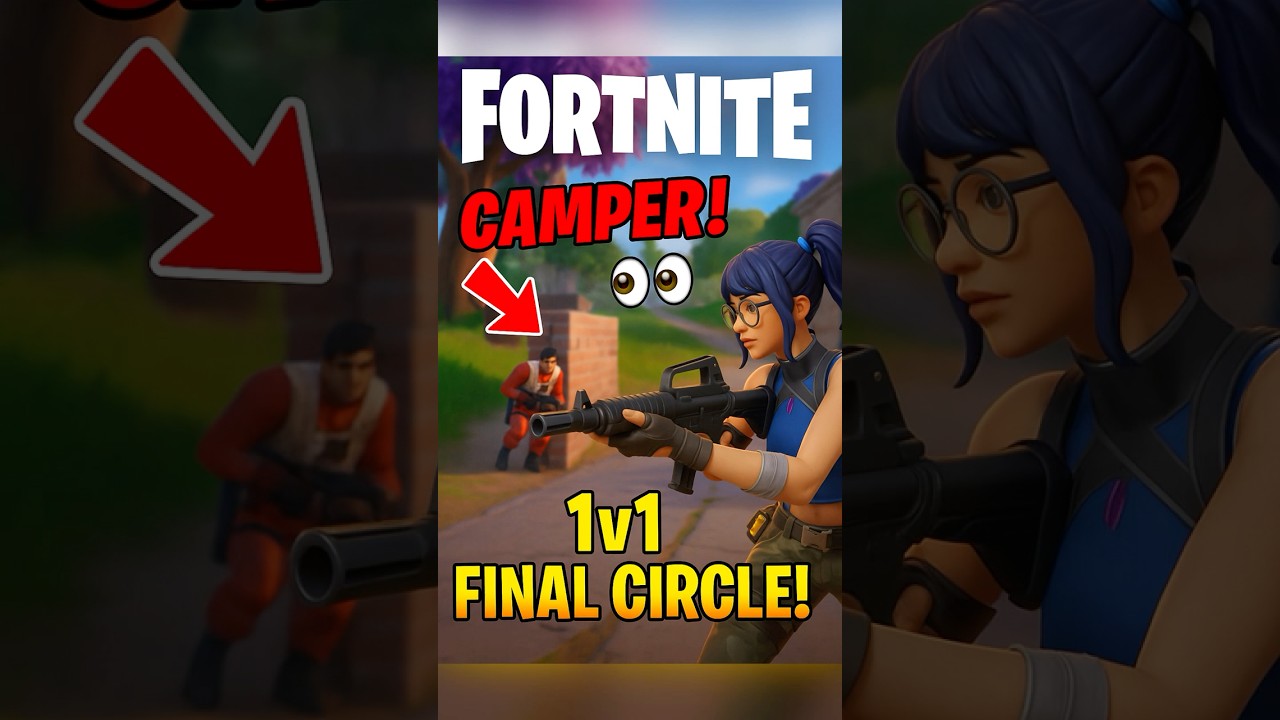 Fortnite 1v1 Final Circle 🔥 Outplayed the Camper!   #fortnite   #fortnitegameplay