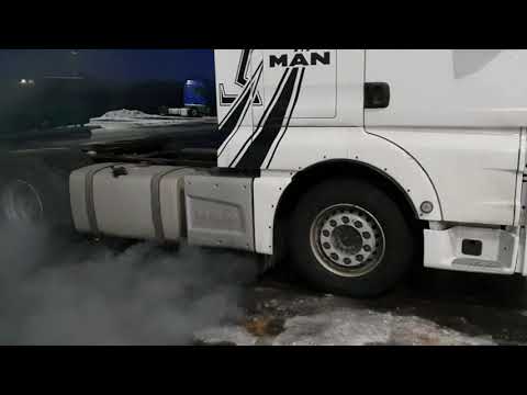 Стук и Дым. Тест форсунок MAN TGX. На улице