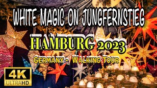 White Magic Xmas on Jungfernstieg, Hamburg Germany 2023|4KUHD