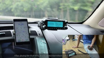 the range test of D9000 transceiver in city.