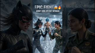 Army Girl vs Cat Woman Fight 😱 Goku Shocked | Diamond Truck Battle 💎🔥