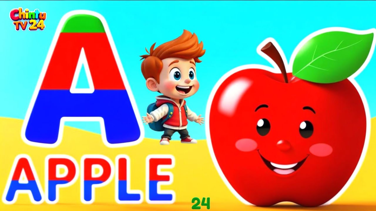 ABC Phonics Song with TWO Words | A for Apple, B for Ball | Alphabet ...
