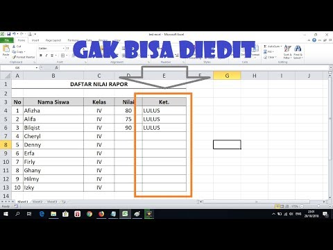 Cara Mengunci Tabel