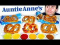 I tried EVERY menu item from Auntie Anne's... BEST AND WORST - Cheese Pretzels Taste Test!