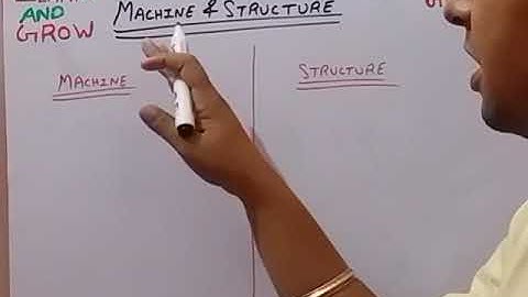 Machine & Structure  (Difference) (हिन्दी)