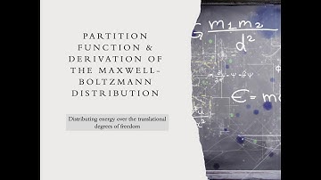 Ch 6 Partition Function and Deriving the Maxwell-Boltzmann Distribution