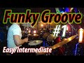 Funk Groove #1 Easy/Intermediate Drum Tutorial Lesson