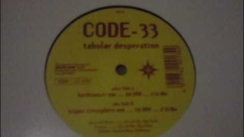 Code 33-Tabular Desperation