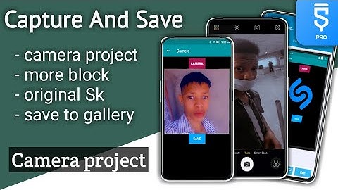 How to create a camera app to save image to gallery in Sketchware