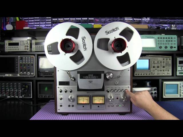 Akai GX630DB reel to reel recorder sound demo 