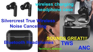 Silvercrest True Wireless Noise Cancelling Bluetooth Headphones STSK A4 B2  REVIEW - YouTube