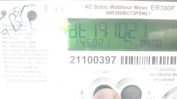 3 phase bi directional solar meter reading