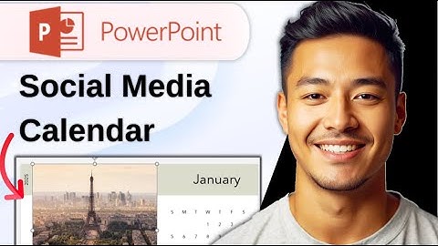 How To Create A Social Media Content Calender In Microsoft Powerpoint