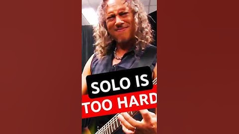 KIRK HAMMETT REACTION WHEN THE SOLO IS TOO HARD #METALLICA #shorts